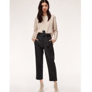 Aritzia Wilfred Jallade Pant Dark Grey Wool